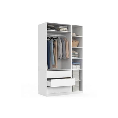 Modularer begehbarer Kleiderschrank taylor 120 x 55 x 200 cm 2 Module mit Kleiderschrank + Regalen Image