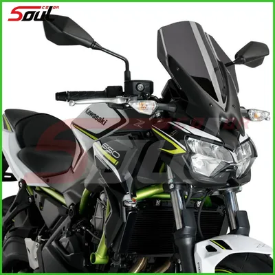 Fits For KAWASAKI Z650 2020 2021 2022 2023 2024 z650 Double Bubble 20-24 Motorcycle Touring Windscreen Windshield Visor