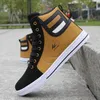 Herren-Turnschuhe, High-Top-Freizeitschuhe, leichte Schuhe für Herren, modische Hip-Hop-Wanderschuhe, flach, Übergröße, vulkanisierter Herrenschuh