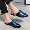 Ankunft Herren Halbe Hausschuhe Müßiggänger Mode Männer Komfort Leder Loafer Männlich Business Casual Leder Schuhe Sommer Hausschuhe Schuhe