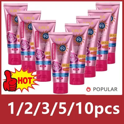 SPF90+ Sunscreen Cream Protector Facial Sun Block Gel Isolation Lotion Cream Bleaching Creams Facial Moisturizer Summer Care