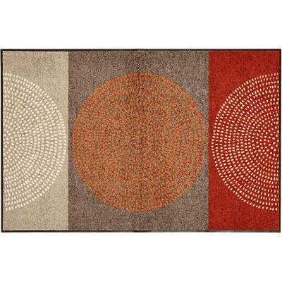 Fußmatte SALONLOEWE Gr. 4, rot (rot, braun), B:75cm H:7mm L:120cm, Polyamid, Kunstfaser, Teppiche Image