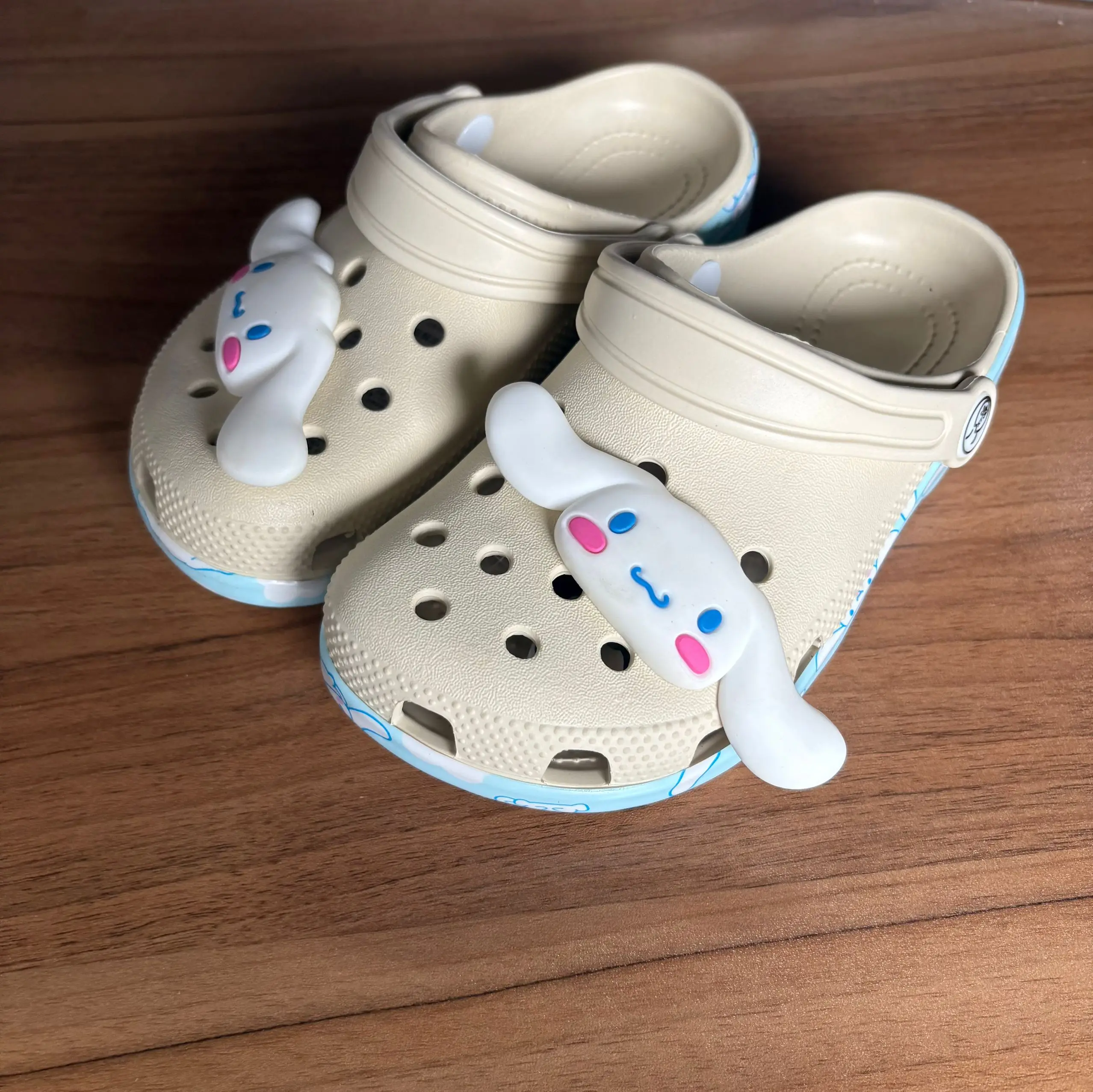 Sanrio Cinnamoroll Loch Hausschuhe Sandalen Kawaii Eva Anime Hause Strand Casual Schuhe Anime Cartoon Sommer Liebhaber Hausschuhe Kinder Geschenk