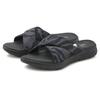 Badepantolette VENICE BEACH, Damen, Gr. 41, schwarz (schwarz, grau), Obermaterial: 100% Textilmaterial. Futter: 100% Textilmaterial. Decksohle: 100% Synthetik. Laufsohle: 100% Synthetik, gemustert, mehrfarbig, casual, Schuhe, Pantolette, Mule,...