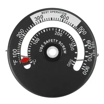 Magnetic Thermometer for Fireplace Wood Stove Heater Stove Fan Pipe Barbecue Temperature Monitor
