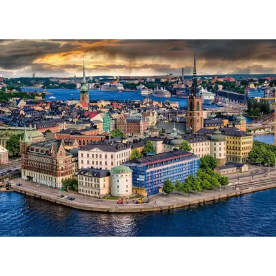 Swedish City Map Wooden Puzzle 300/500/1000 Pcs Scenic Wall Art for Adult Kid Perfect Gift for