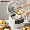 Fornello di riso elettrico 2L 1-3 persone Multi fornello Pentola antiaderente Multicooker meccanico intelligente Mini pentola di riso al vapore per la casa