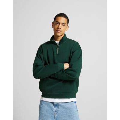 Bershka High Neck Oversize Sweatshirt Men L Green