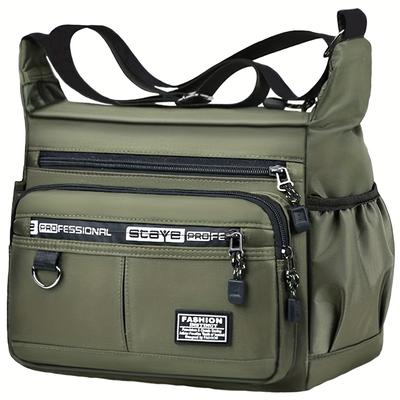 TEMU Men' Single Shoulder Bag Backpack With Multiple Pockets Casual Men's Crossbody Bag [random Pull , Random Pull Letter] Image