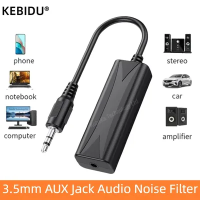 Lautsprecherleitung 3,5 mm Aux Audio Noise Filter Ground Loop Noise Isolator Eliminieren für Auto Stereo Audio System Home Stereo Verstärker