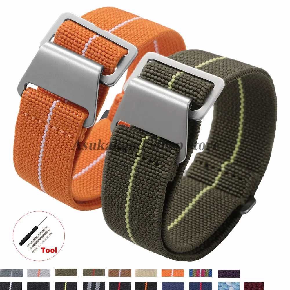 18mm 20mm 22mm Nylon Uhrenarmband für Omega Sport Männer Frauen für Seiko Stoff Armband Smart Watch Zubehör Armband Armband Image