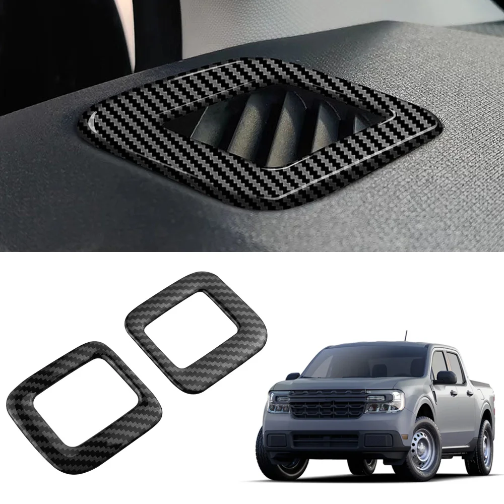 Auto Armaturen brett Front AC Klimaanlage Auslass für Ford Maverick 2022 2023 2024 2025 Lüftungs schlitze Rahmen abdeckung Verkleidung Zubehör Image