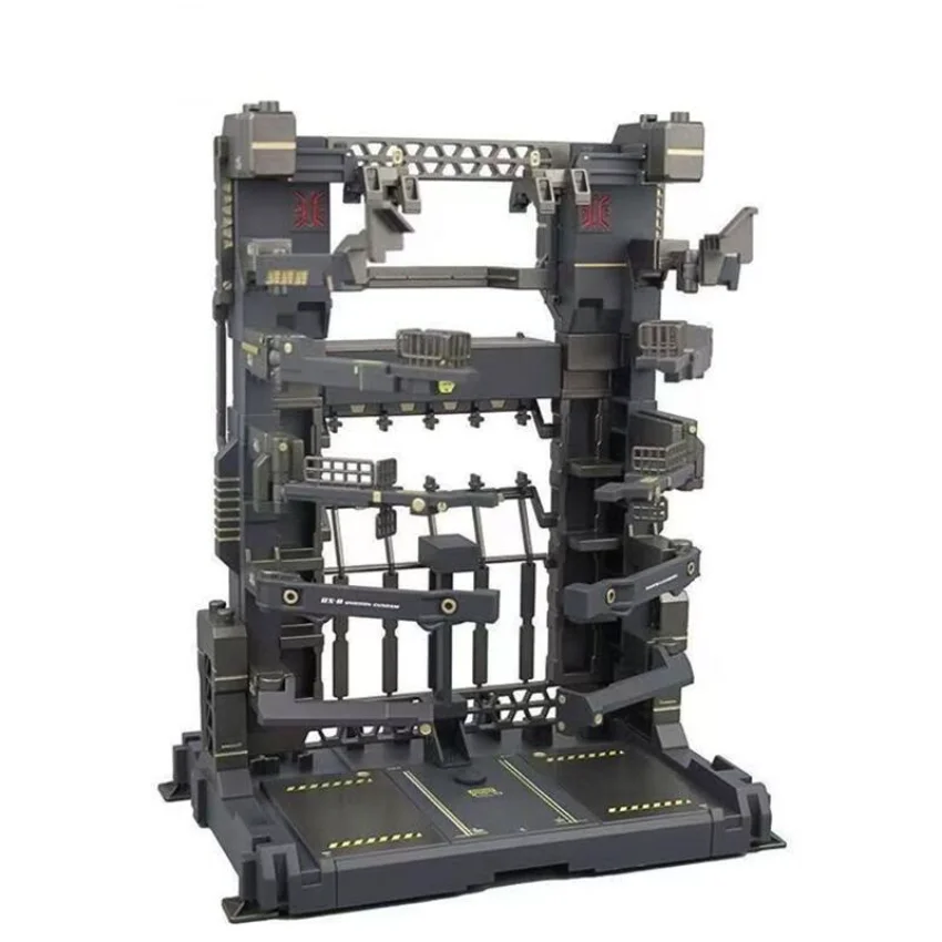 1/100 Figur Modell Zubehör Hangar Garage Display Stand Universal Plattform Vitrine für MG Modell Sammlung Spielzeug Zeigen Bühne
