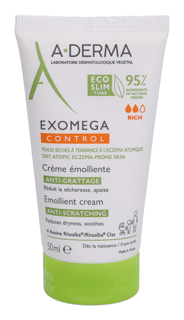 A-Derma Exomega Control Emollient Cream50 ml. Image