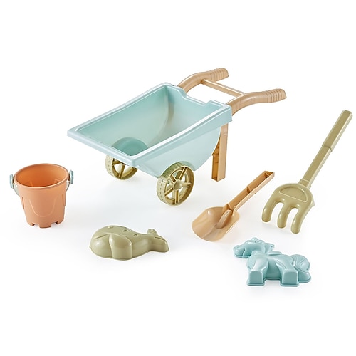 Set di secchielli e palette per la sabbia da spiaggia - giocattoli da spiaggia per bambini con stampi per la sabbia, secchielli in silicone per la sabbia da spiaggia per bambini e neonati in viaggio