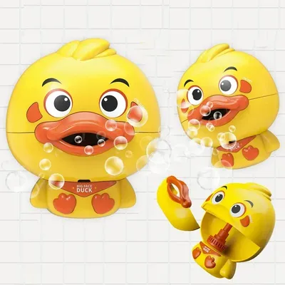 Baby Bath Toys Bubble Machine Duck Crabs Frog Music Kids Bath Toy Bathtub Automatic Bubble Maker