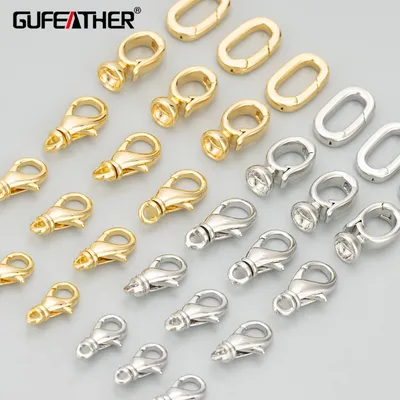 GUFEATHER,6pcs/lot,MF91,jewelry accessories,18k gold rhodium plated,copper,diy