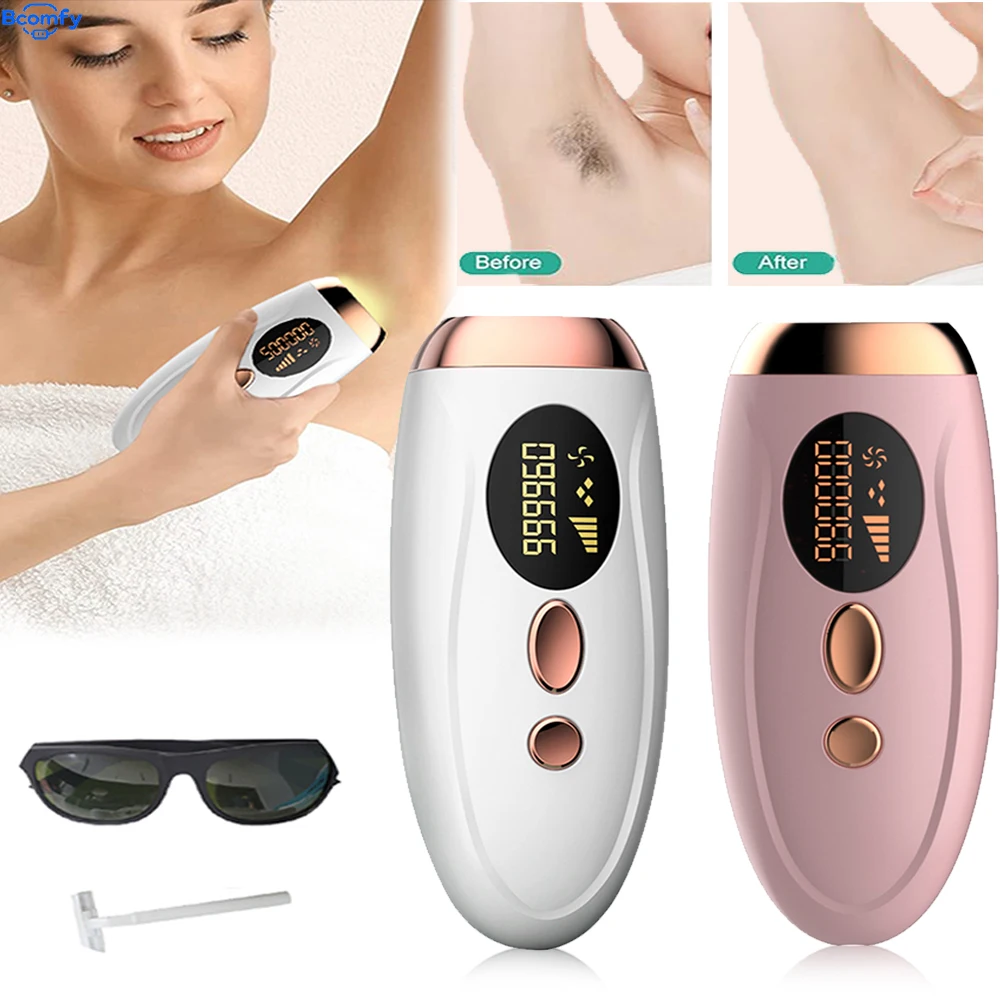 Permanent Laser Epilator 999999 Flashes Professional Painless Laser Hair Removal Machine for Women Body Facial Legs Bikini Line