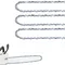 3 Pack 16 Inch Chainsaw Chain 3/8" LP Pitch .043