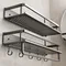 Support de salle de bain étagère de salle de bain espace de toilette support suspendu en aluminium