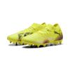 Fußballschuh PUMA "FUTURE 8 MATCH MxSG Fußballschuhe Erwachsene", Gr. 43, gelb alert schwarz sun struck pink, Obermaterial: Synthetik, Textil; Futter: Synthetik, Textil; Innensohle: Textil; Laufsohle: Synthetik, Schuhe