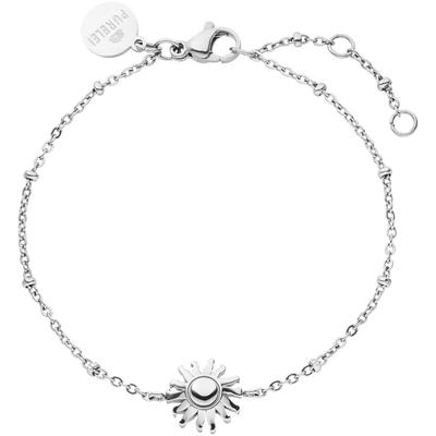 Armband PURELEI "Schmuck Geschenk Sun Sonne Armkette, 23493-Bracelet-Sun", silber (edelstahlfarben), Armbänder, Damen, Edelstahl Image