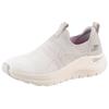Slip-On Sneaker SKECHERS "ARCH FIT 2.0", Damen, Gr. 36, weiß (hellgrau, weiß), Textil, meliert, sportlich, Schuhe, Slipper, Freizeitschuh mit Arch-Fit Funktion, Topseller