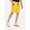 Stoffhose CIPO & BAXX "Shorts", Herren, Gr. S, US-Größen, gelb, 80% Baumwolle;15% Polyester;5% Elasthan, unifarben, regular fit knieumspielend, Hosen, elastischer Bund mit Kordelzug