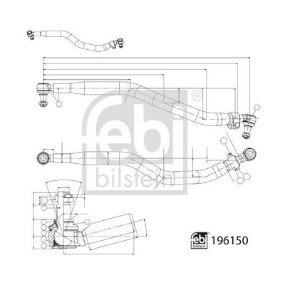 FEBI BILSTEIN Universal vorne rechts links mit Muttern 196150 Image