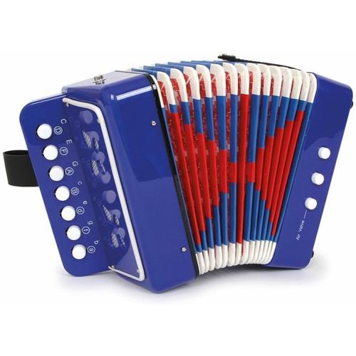 small foot 3318 - Akkordeon blau, Kinder-Musikinstrument, Höhe: 17cm - Legler