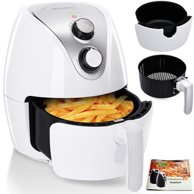 TEMU Monzanau00ae Hot Air Fryer 3.6l Coating 9in1 Function 80-200u00b0c Dishwasher Safe Kitchen Air Fryer Oven White