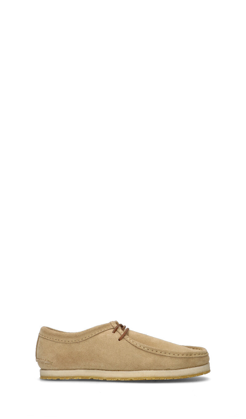 CLARKS ORIGINALS Mocassino uomo beige in suede