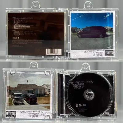 Kendrick Lamar MINI Music CD DIY NFC Keychain Good Kid MAAD City Album Play Songs Key ring Cosplay