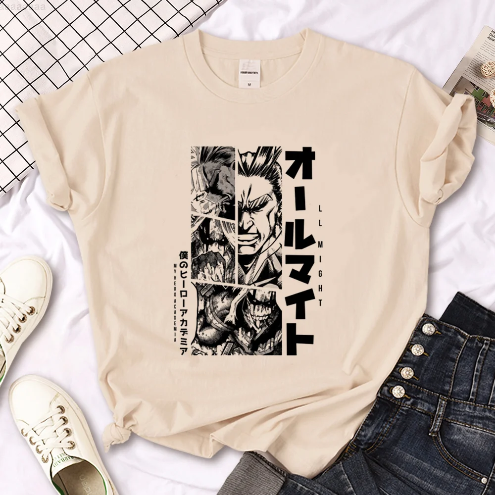 All Might t shirt women harajuku Japanese top female designer 2000s clothes
