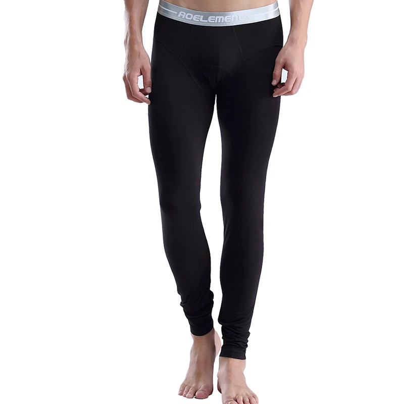 Lange Unterhosen für Herren, einzelne dünne enge Unterhosen, Jugendlinien-Hosen, Thermohosen, schlanke Herbst- und Winter-Leggings, Baumwollhosen Image