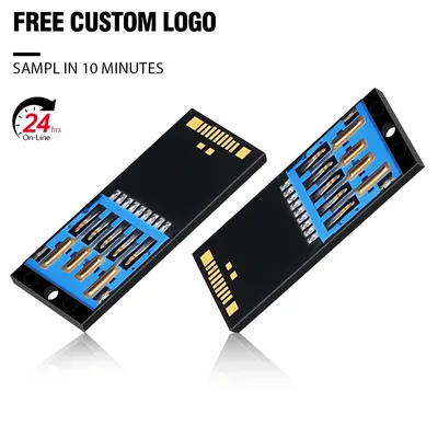 Pen Drive 128 GB, schwarz, ultradünn, hohe Kapazität, USB 3.0-Flash-Laufwerk, 64 GB, leicht und Image