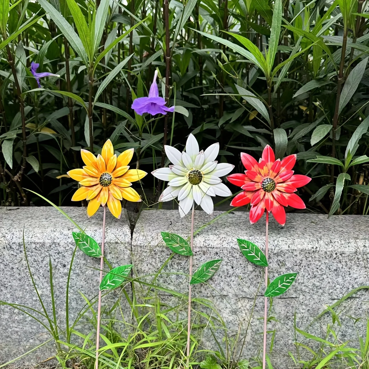 Garten dekor für draußen, Metall blumen dekorative Garten pfähle für Dekor, Garten garten dekorationen für Rasen veranda im Freien
