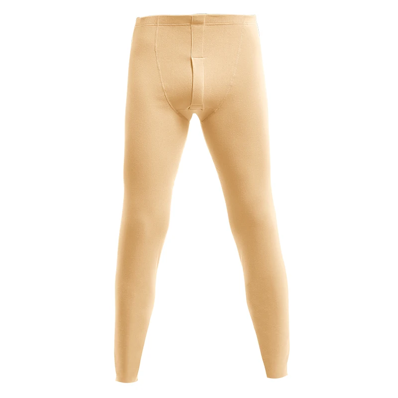 Lange Thermo-Unterhose für Herren, mit Fleece gefüttert und verdickt, für den Innenbereich, Baumwolle – Wollhose, geeignet für Frühling und Herbst, ca Image
