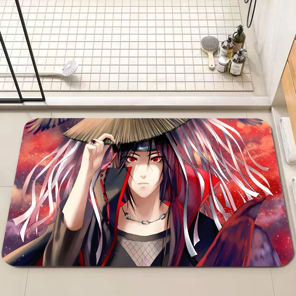 Anime Naruto Uchiha Itachi Fuß matte Fußmatten Home Teppich Fuß matte Bad saugfähige Matten Anti-Rutsch-Matten Wohnkultur liefert