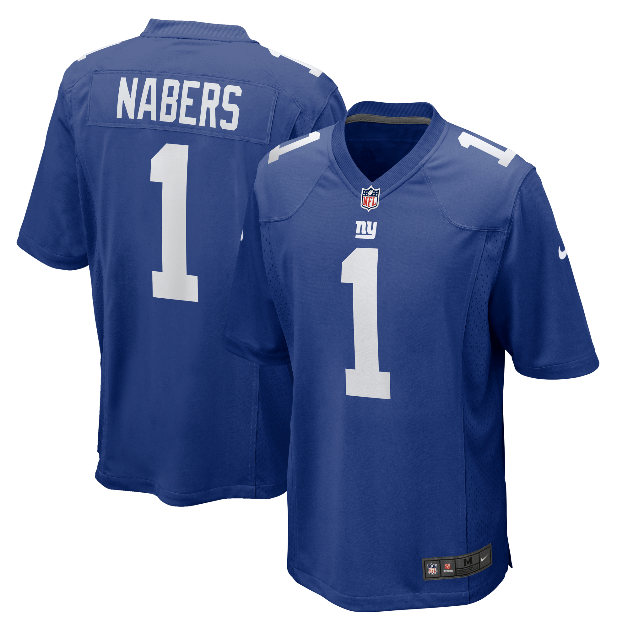 New York Giants Nike Heimspieltrikot – Königsblau – Malik Nabers – Herren Image