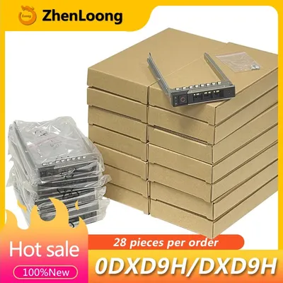 NEW 28PCS/Lot 0DXD9H For DELL Server R750 R740 R640 R940 T350 R540 14G 2.5'' SAS SATA HDD Caddy Tray