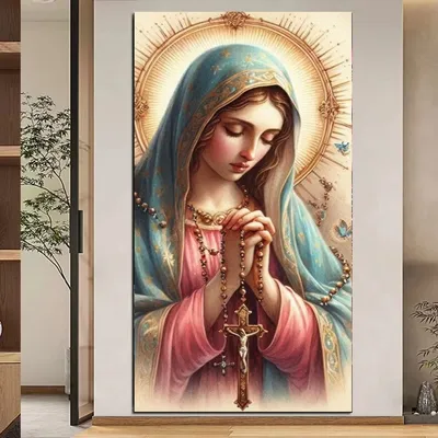DIY Diamond painting Virgin Mary Diamond mosaic Religious Jewelry cross stitch Home decoration