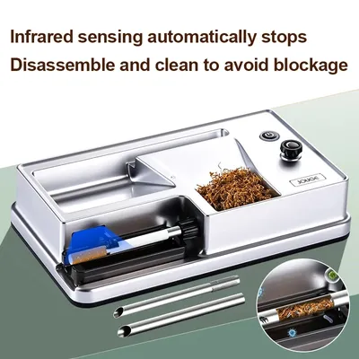 6.5/8mm Electric Automatic Cigarette Rolling Machine Tobacco Rolling Injector Tobacco Roller Smoking
