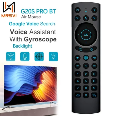 Replacement Voice Remote Control Backlit Air Mouse G20S Pro BT 2.4G Wireless Bluetooth Microphone