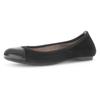Ballerina GABOR, Damen, Gr. 38, schwarz, Ziegenveloursleder, Nappaleder, unifarben, klassisch, Schuhe, Blockabsatz, Schlupfschuh, Businesschuh mit Best Fitting-Ausstattung