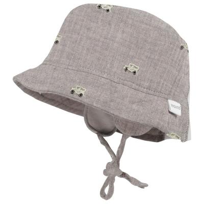 maximo - Baby's Hütchen Musselin Band Ohrenkl Futter - Hut Gr 47 cm grau Image