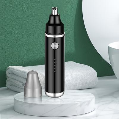 TEMU Gertzy Compact Electric Nose & Ear Hair Trimmer - , Usb Rechargeable With 500mah Lithium Battery For Image