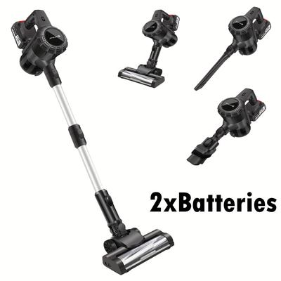 TEMU Cordless Vacuum Cleaner, 1400w Cordless, 60 Removable Battery, Lightweight Self-standing Stick Vacuum Cleaner With Led Display For Hardwood Floor, Carpet Image