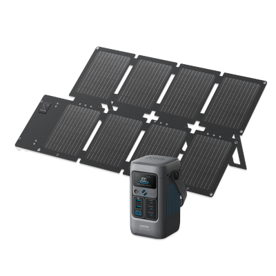 Anker SOLIX C200 DC Solar Generator + 60W Solar Panel