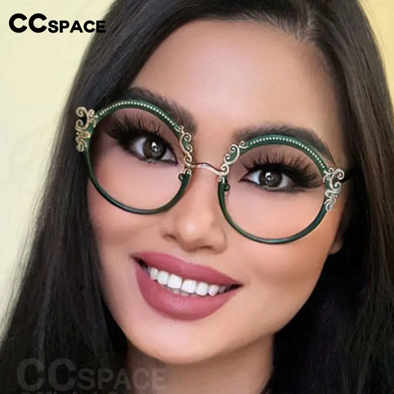 53265 Luxus Metall Optische Runde Brillengestelle Männer Frauen Mode Brillen Image